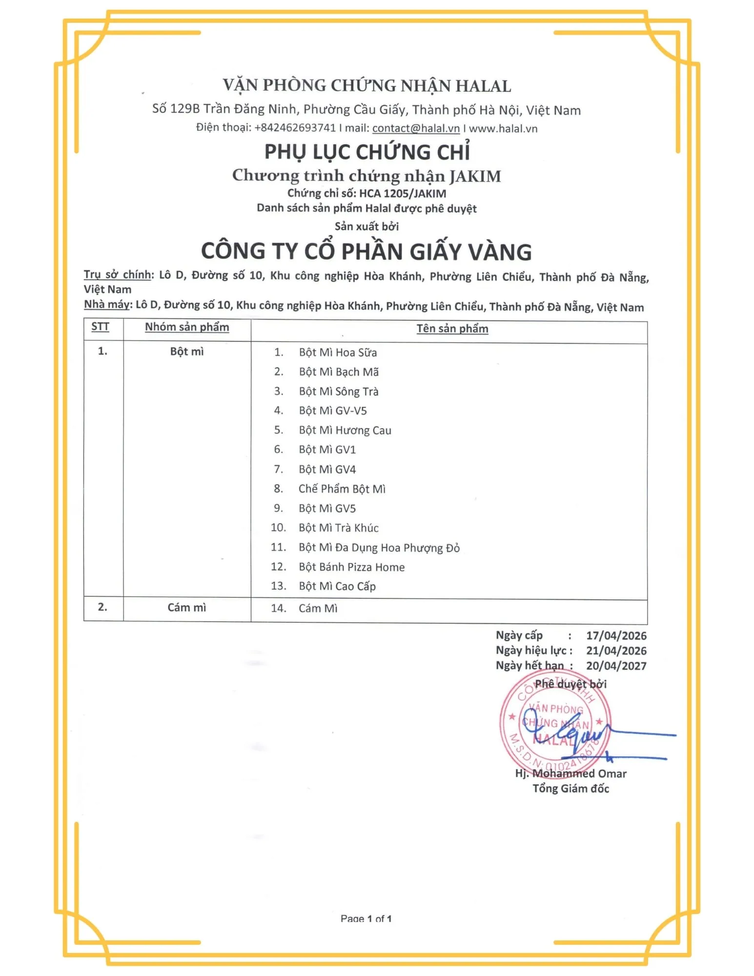 Giấy chứng nhận