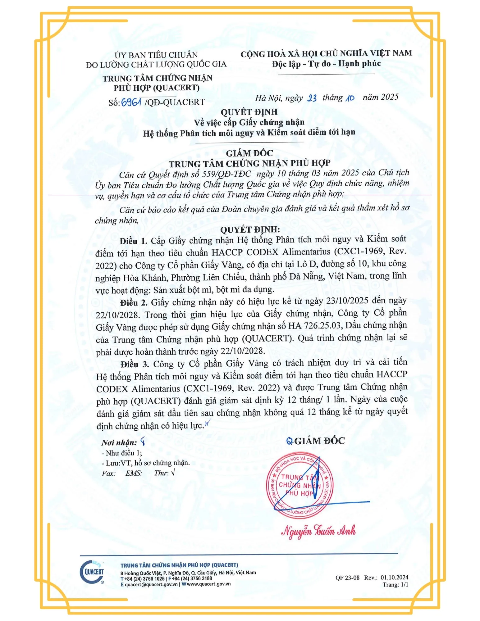 Giấy chứng nhận